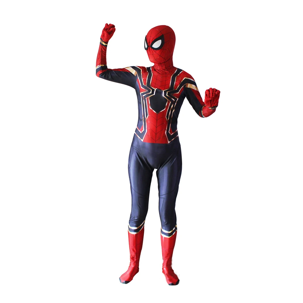 

New Spiderman Costume 3D Printed Kids Adult Lycra Spandex Spider-man Costume For Halloween Mascot Cosplay