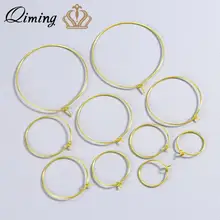 Маленькие большие круглые серьги QIMING для женщин модные
