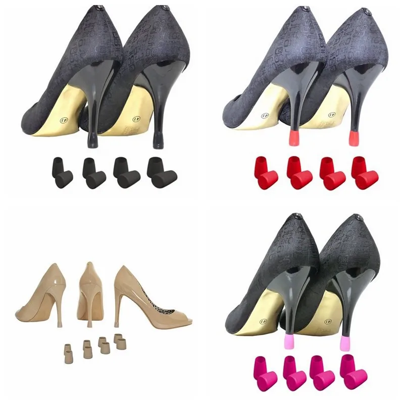 

2017 New Spring Summer Autumn Women Heel Protective Overshoes with Sets of Round with Small and Medium Size Non Slip Wear 1pairs