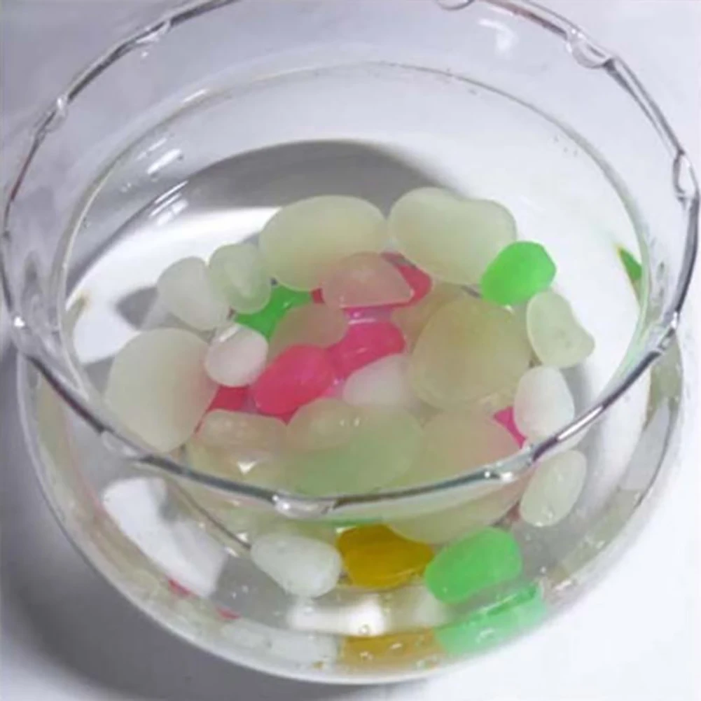 10Pcs Glow in the Dark Garden Pebbles Glow Stones Rocks for Walkways Garden Path Patio Lawn Garden Yard Decor Luminous stones