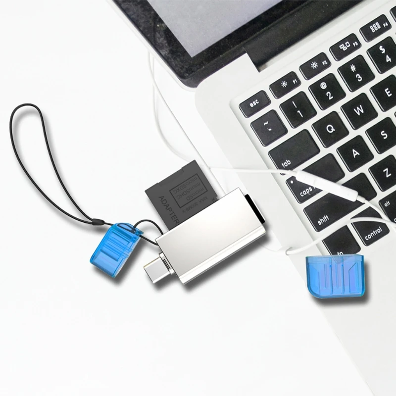 Кардридер USB 3,0 + Тип C SD/Micro SD TF кардридер OTG адаптер для ПК смартфон ноутбук