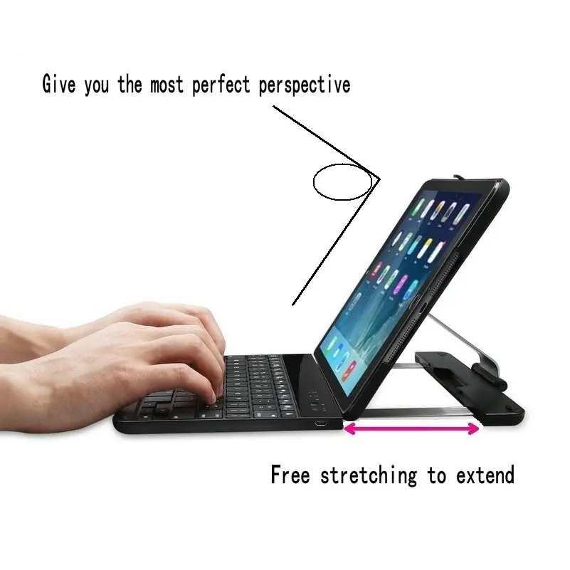 Чехол для планшета Беспроводная Bluetooth клавиатура Apple iPad Air 2 чехол с клавиатурой