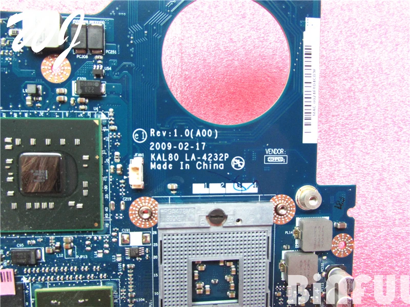 Для Dell V1320 LA-4232P материнская плата pm45 Графика G98-630-U2 рабочих