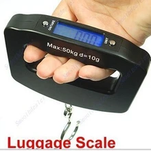 100 шт./лот 50 кг/10 г Портативный ЖК-дисплей цифровой рыбки подвесная Чемодан Вес электронные весы с крючком оптом