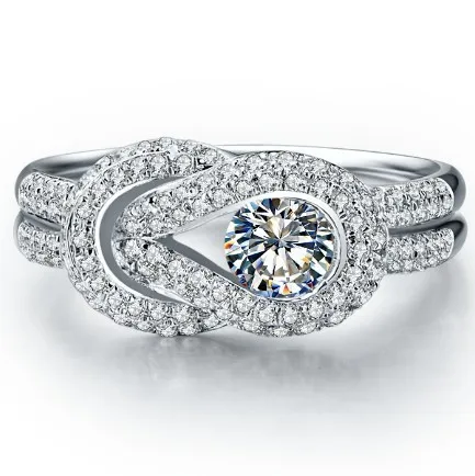 Роскошные 0.45Ct сертифицированные, подлинные Moissanite Твердые 18 к белое золото Женское Обручальное Кольцо изысканное Белое золото Au750 женское кольцо