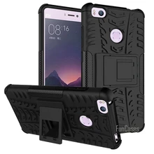 Carcasas Para Xiaomi mi Caso 4S Mi4S 5.0 pulgadas Deslumbramiento Resistente de Goma Armadura Dura de la PC + TPU Híbrido Pata de cabra Con Caso la Función del soporte