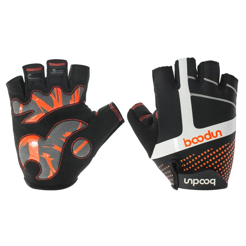 Мужские перчатки для бега мужские и женские противоскользящие износостойкие противоударные перчатки для бега горный велосипед Guantes h36 - Цвет: orange
