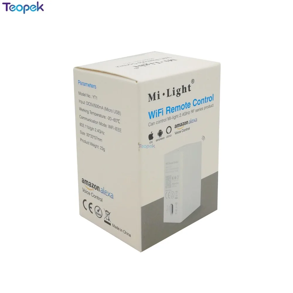 Mi. light YT1 WiFi Голосовое управление DC5V Amazon Alexa Smart 4G IOS Android APP control ler для 2,4 ГГц RGB CCT RGBW светодиодный лента-лампа
