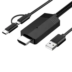 Mira экран Full 1080 p ТВ-палка Micro usb Тип C к HDMI кабель воспроизведение зеркального экрана для Android HD ТВ адаптер потоковая для S10