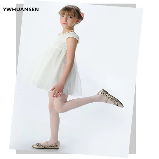 YWHUANSEN Summer Children's Tights White Dancing Thin Children's ...