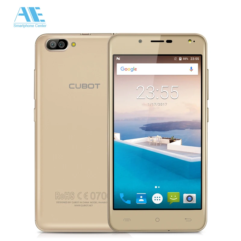 bilder für Original CUBOT REGENBOGEN 2 Dual Zurück Kamera MT6580A Quad-Core Android 7.0 5,0 Zoll 1280*720 HD 1G RAM 16G ROM 13MP Handy bilder für Original CUBOT REGENBOGEN 2 Dual Zurück Kamera MT6580A Quad-Core Android 7.0 5,0 Zoll 1280*720 HD 1G RAM 16G ROM 13MP Handy