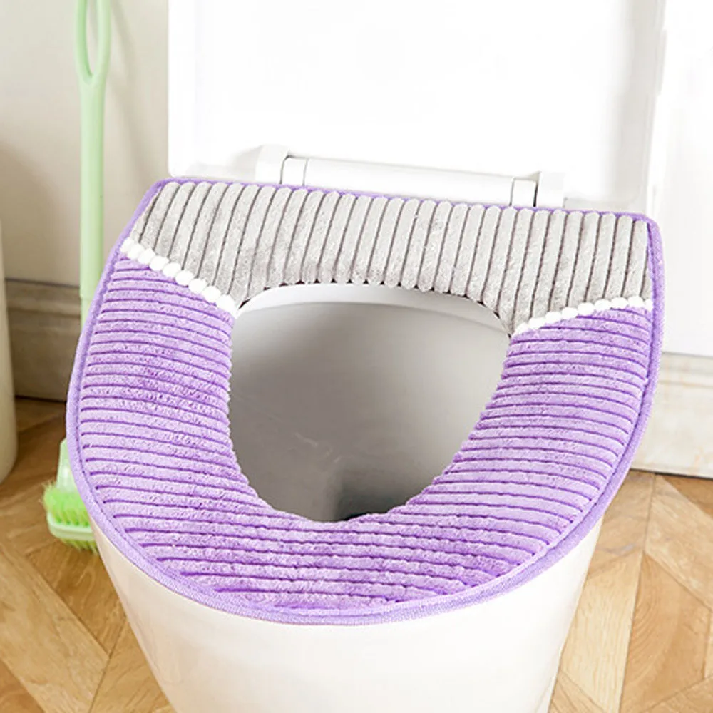 

Bathroom Protector Closestool Soft Warmer All Shape Toilet Cover Seat Lid Pad P