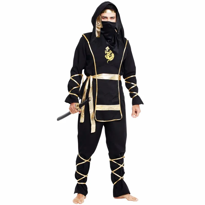 Man Ninja Cosplay Costumes Purim Party Clothing Hokkaido Samurai Suit