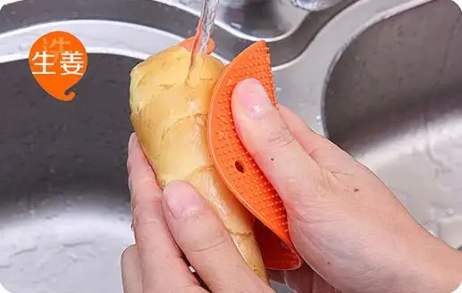 2шт многофункциональная фруктовая щетка для овощей легкая щетка для чистки картофеля кухонные домашние принадлежности домашние инструменты LYQ