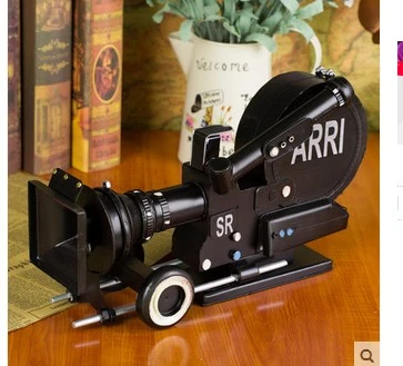 Wrought iron film camera video camera model clothes shop displays soft  ornament wine cabinet ornaments household home Crafts Art - AliExpress