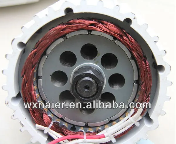 Gerador de Ímã Rpm com Base de Montagem Alta Eficiência 48v - 96v 110v 220v 230v Baixo Permanente Max 2.5kw Pmg Geradores de energia alternativa