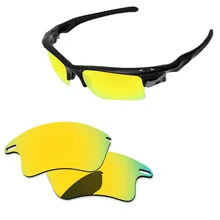 Polycarbonate-24K Золотое зеркало Замена линзы для быстрой куртки XL Солнцезащитные очки Рамка UVA и UVB Защита