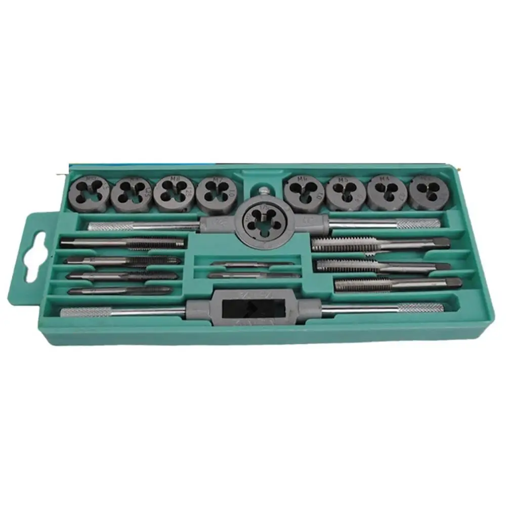 

Multi-Use Tap Dies Set Adjustable Metric Carbon Steel Hand Screw Taps Holder Thread Gauge Wrench Tool For Car Repair