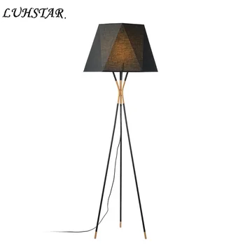 

Modern Simplicity Retro Floor Lamps Home Decor Fabric Art Standing Lamp Nordic Bedroom Lamp Free Standing Lamps for Living Room
