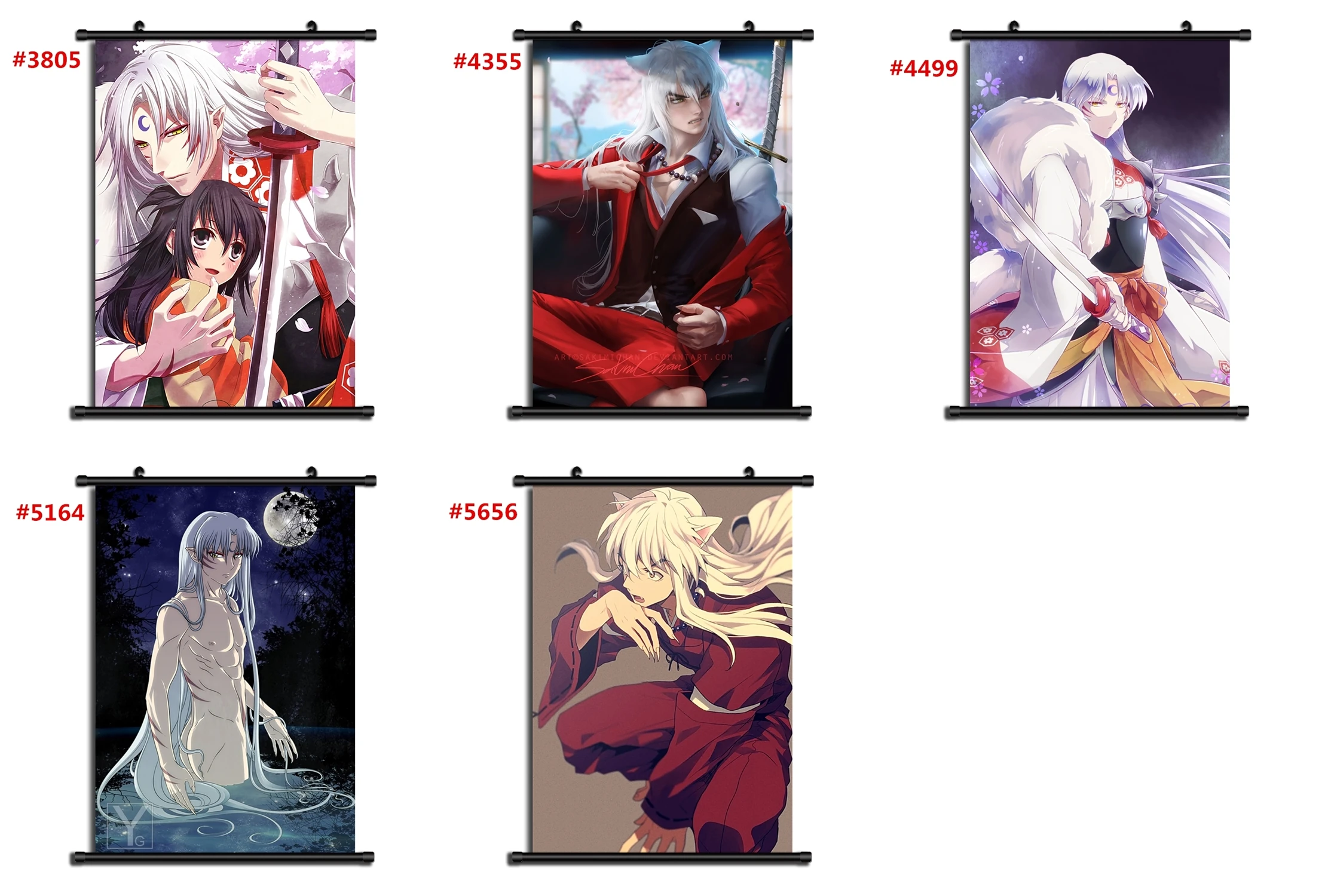 InuYasha Inu Yasha Аниме Манга настенный плакат свиток C|Рисование и каллиграфия| |