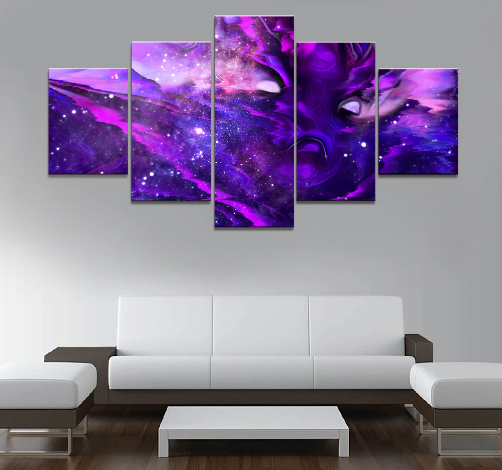  5 Piece HD Picture DOTA 2 Game Poster Wall Sticker Paintings Artwork Canvas Art for Home Decor Wall