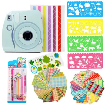 

Premium DIY Camera Film Décor Set Accessories Bundle Kit Pictures Decorative Tools for Fuji Instax Mini9/8/8+/7s Films Stickers