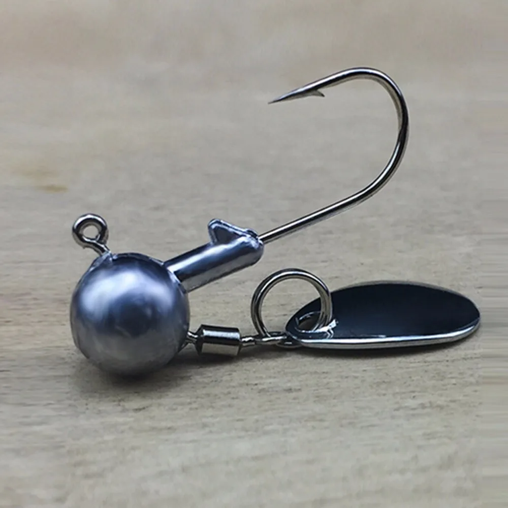 

5Pcs Lead Jig Head Single Hooks Spiner Anzol Para Pesca Carp Fishing Swivels Jig Hook 2g 4g good quality