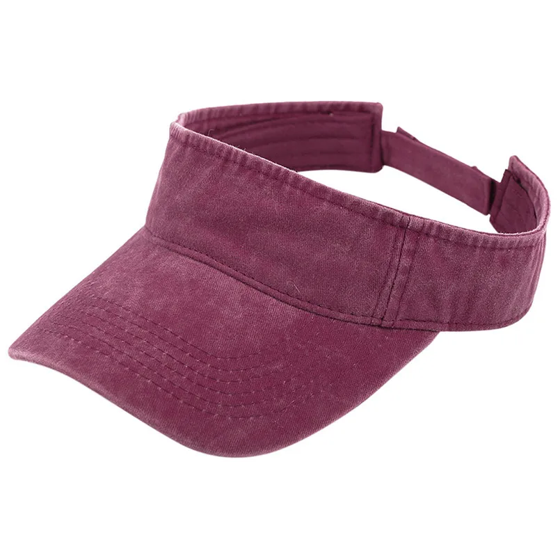Casual Unisex Sun Hat Solid Color Summer Beach Hat Bucket Cap Soft Daily Golf Visors for Women 35MA19 (4)