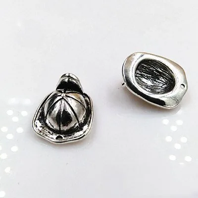

10piece/lot DIY alloy accessories jewelry, handmade materials, firemen hat, hot key chain necklace pendant
