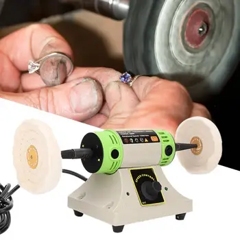 

Professional Desktop Double Head Bench Grinder Polisher Grinder Jewelry Polishing Buffer Machine Polishing Tool for Jeweler c