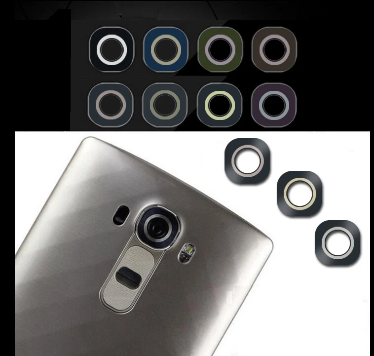 

New Genuine 3rd colors Optics glass lens for LG G4 H810 VS999 F500 back rear camera lens glass material with sticker replacement