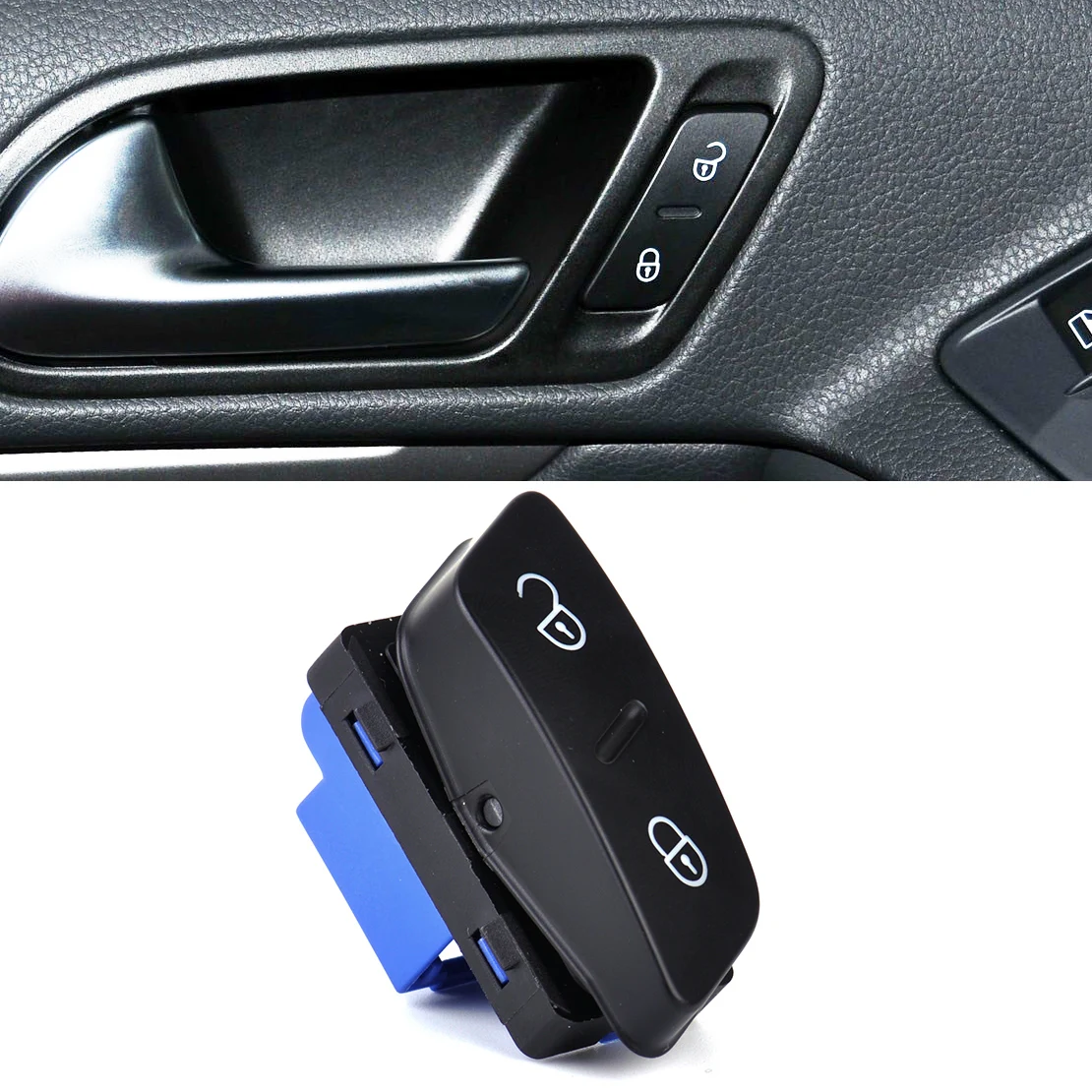 CITALL Drivers Side Central Door Lock Switch Button fit for VW Jetta ...