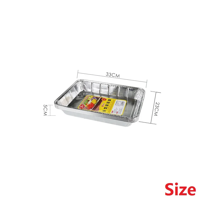 4-8-12-24 шт/комплект алюминиевой фольги противни барбекю одноразовые оловянные вкладыши поддон для хранения продуктов приготовления пищи выпечки вынос смазка Замена