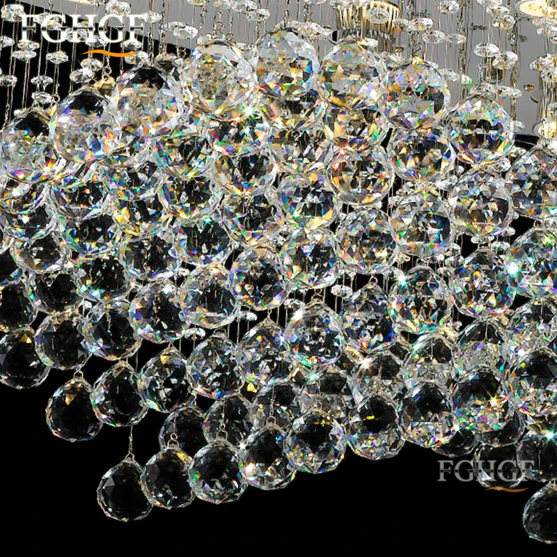 2017 New Style Crystal Chandelier Lighting Fixture Wave Crystal Light Lustres de cristal Living Room Ceiling Lamp Free Shipping (2)