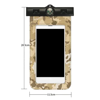 

2018 New Transparent Swimming Mobile Phone Protection Bag Universal Camouflage Mobile Waterproof Cover