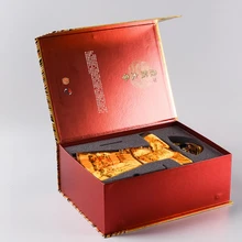 УФ-защита золотого цвета с вашим дизайном, картонные ожерелья упаковочная бумага коробка для ювелирных изделий рождественские подарки- PX10920