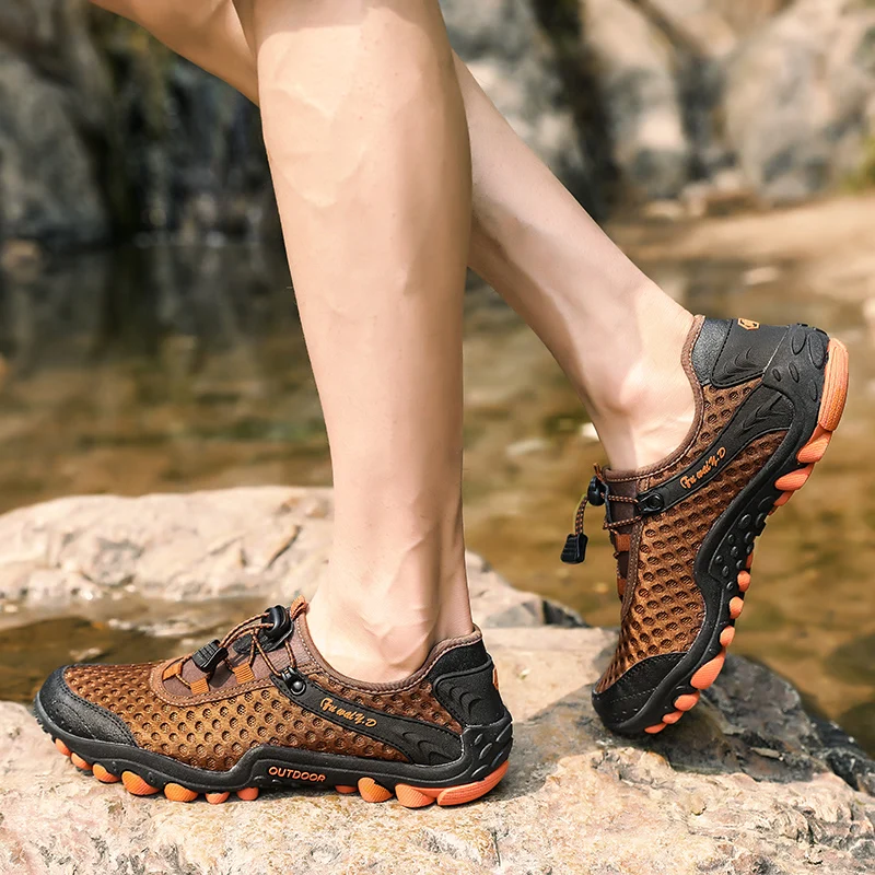  Aqua Shoes Ultra-light Quick-drying Beach Water River Walking 2019 Summer Men Mesh Breathable Flotillas Outdoor Hiking (47)