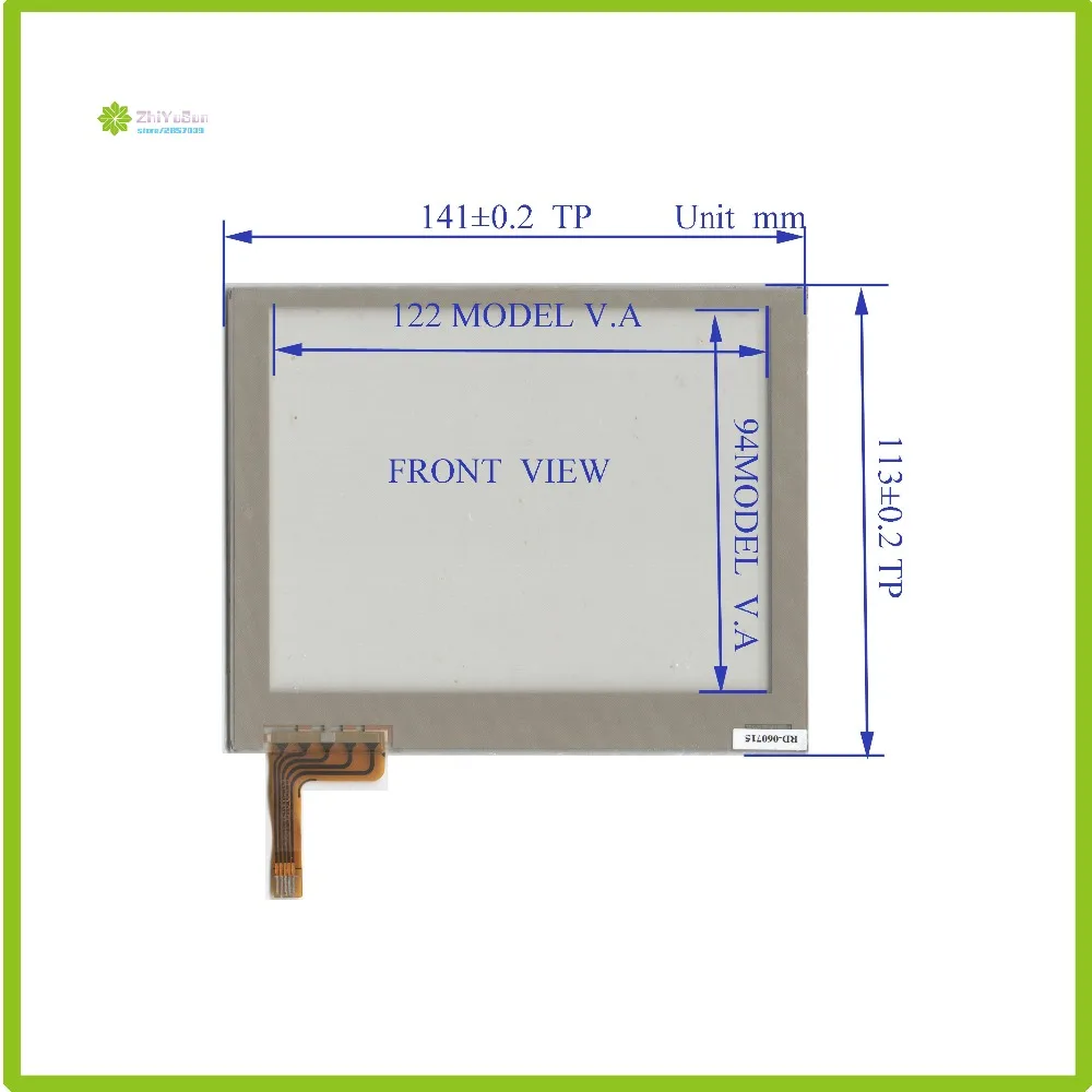 Zhiyusun TR5-057F 141 мм * 113 мм сенсорный датчик новый 5.7 дюйма 5 линии сенсорная панель стекло 141*113 forindustrial применение Сделано в Тайване