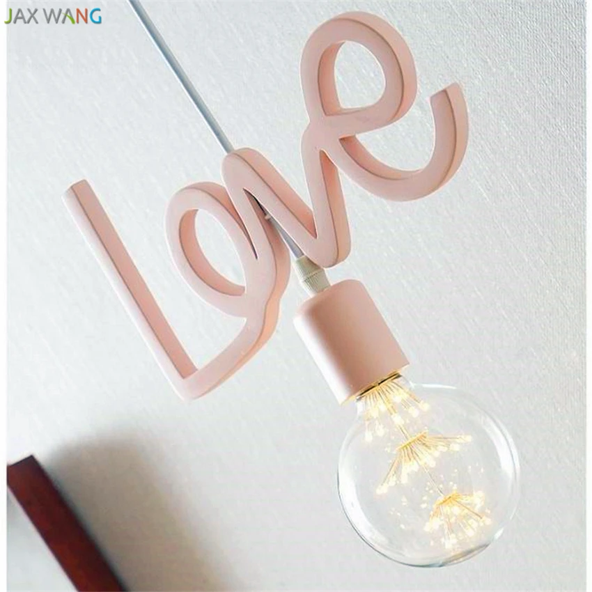 

Modern Lovely Romantic Pendant Lights Personalized Creative Pendant Lamp Children Princess Room Balcony Hanging Light Fixtures