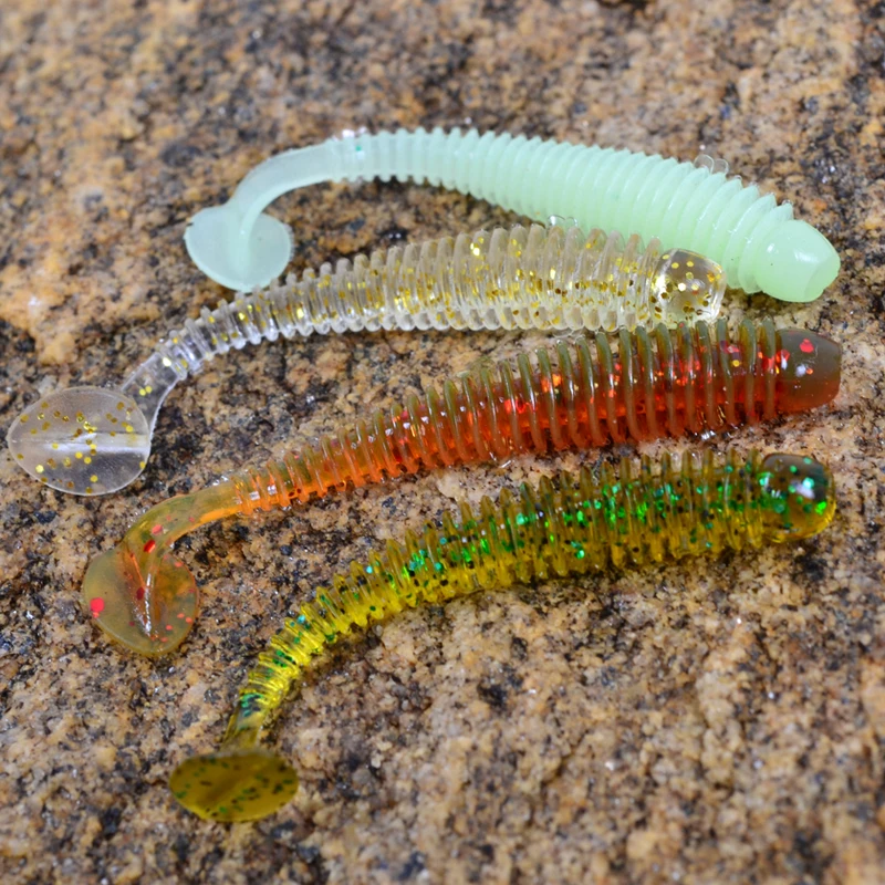 

12PCS Wholesale Cheapest New Pesca Trulinoya Soft Fishing Lure Luminous Bait 50mm 0.6g Artificial Bait Fishing Tackle