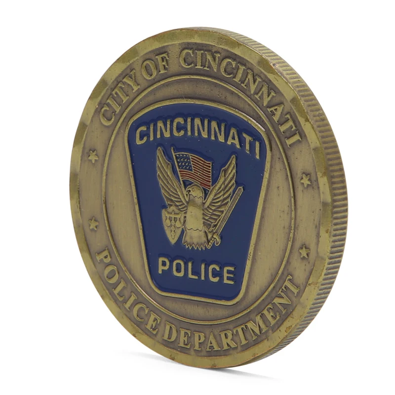 

Saint Michael Cincinnati Police Commemorative Coin Zinc Alloy Commemorative Coin Collection Drop Shipping Support