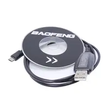 Baofeng BF-T1 USB кабель для программирования шнур CD прошивка для BAOFENG BF-T1 Мини Портативная рация BF-9100 аксессуары для мобильного радио