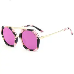 Роскошные солнцезащитные очки для женщин дети классический мальчик девочка глаз Винтаж Óculos оттенки E1702-1M
