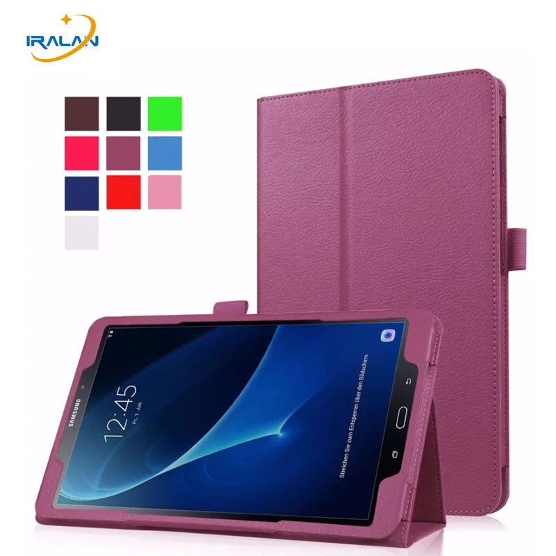 Роскошный кожаный чехол личи для Samsung Galaxy Tab A A6 10 1 P580 P585 складной книжка с S ручкой