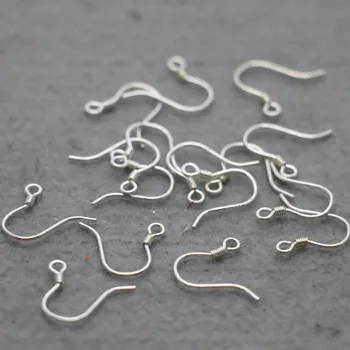 

10PCS 925Silver Agraffe Fittings for Accessory DIY hook Machining Ornaments metal parts 14mm wholesale Jewelry Making Design