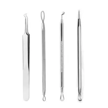 Игла для удаления прыщей 4 шт. экстрактор угрей и комедонов