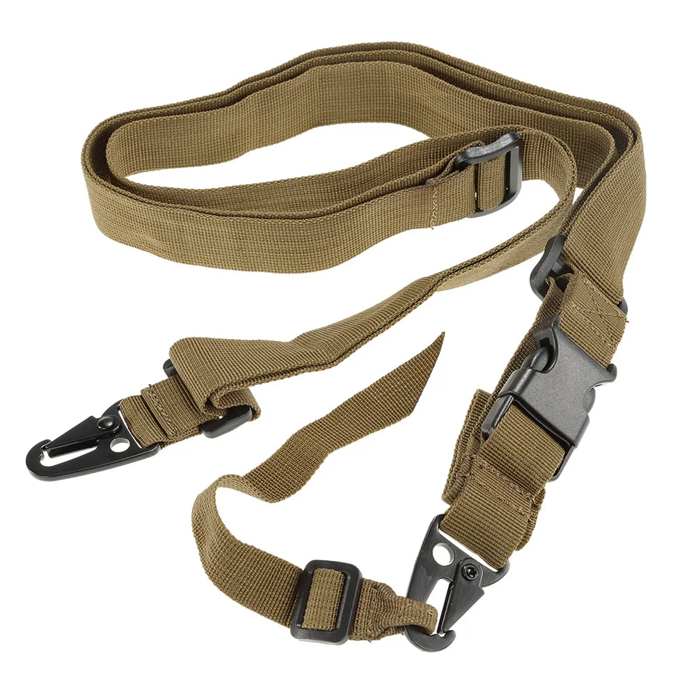 Tactical 3 Point Sling Adjustable Bungee Sling Swivels Airsoft Hunting