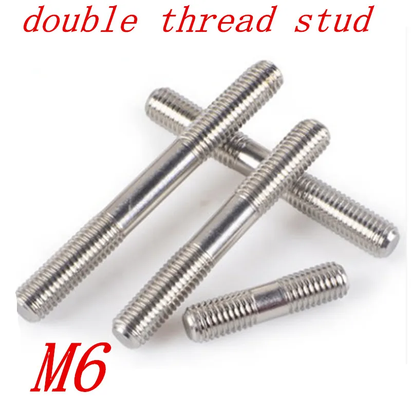 20pcsdoublethreadedstud20PCSM6StainlessSteelDoubleEndThreaded