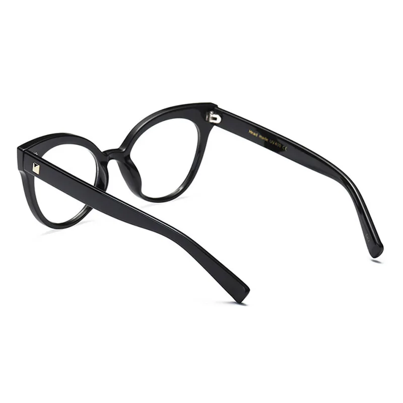 Woman Optical Eyeglasses Metal Legs and Acetate Rim Spectacles for Women Prescription Eyewear Glasses Frame Cat-Eye Style Woman Optical Eyeglasses Metal Legs and Acetate Rim Spectacles for Women Prescription Eyewear Glasses Frame Cat-Eye Style