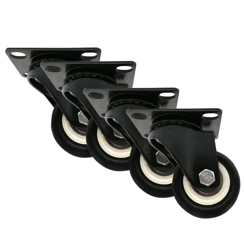 

4 X 2 inch/50mm All Swivel Castor Wheels Holds 100kg Plastic Rubber